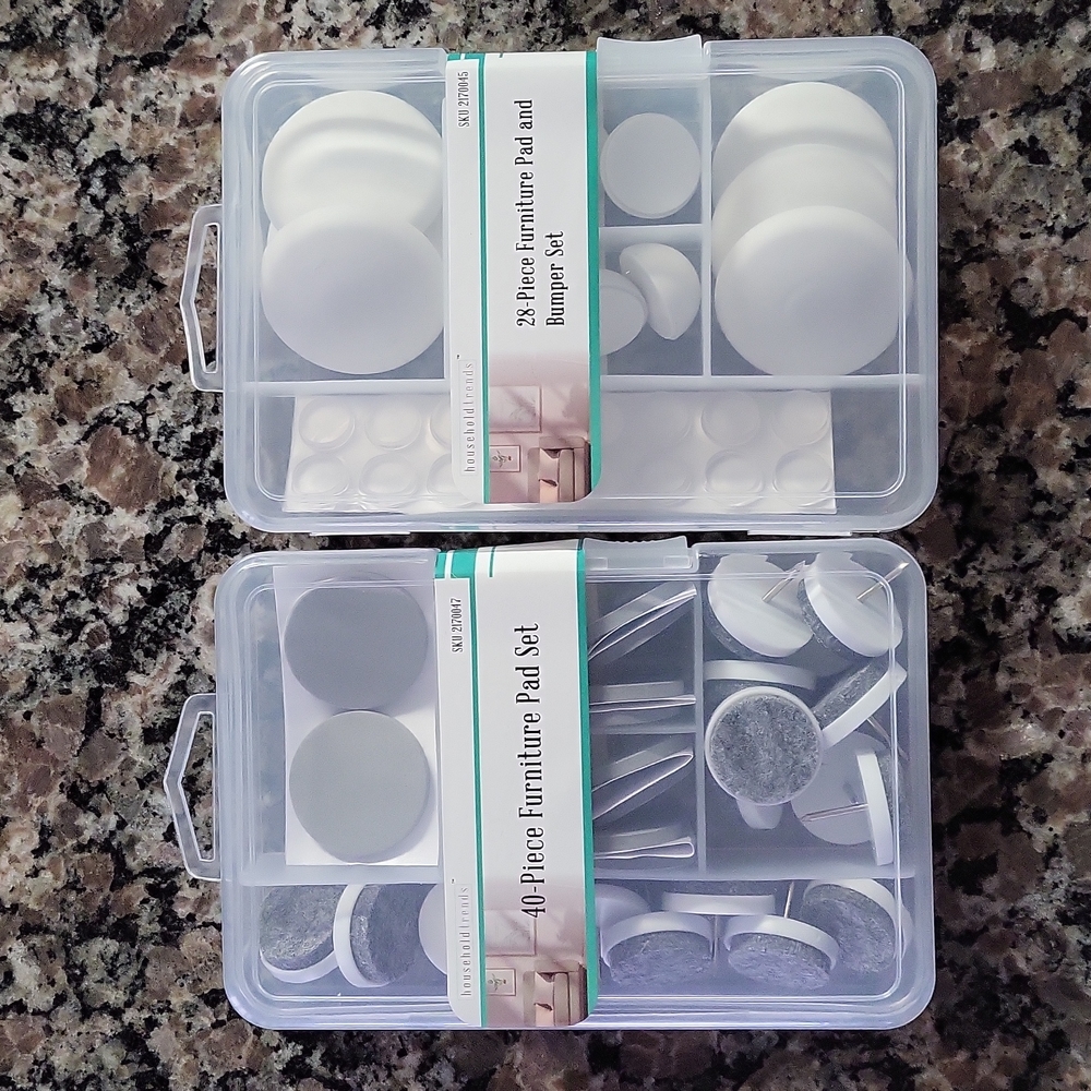 68 piece furniture pad and bumper set new in box by household trends